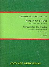 Christian Ludwig Dietter Notenblätter Konzert F-Dur Nr.1