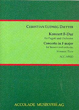 Christian Ludwig Dietter Notenblätter Konzert F-Dur Nr.1