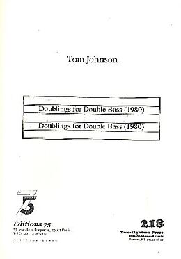 Tom Johnson Notenblätter Doublings