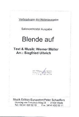 Werner Müller Notenblätter Blende auf