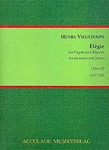 Henri Vieuxtemps Notenblätter Élégie op.30