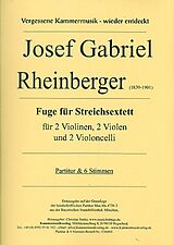 Joseph Gabriel Rheinberger Notenblätter Sextett
