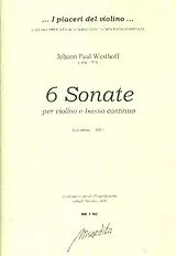 Jean Paul Westhoff Notenblätter 6 Sonatas