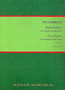 Victor Bruns Notenblätter 5 Stücke op.40