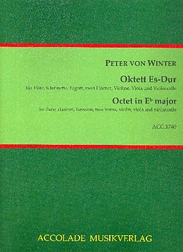 Peter von Winter Notenblätter Oktett Es-Dur