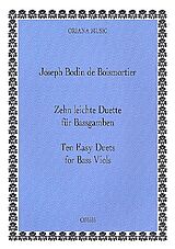 Joseph Bodin de Boismortier Notenblätter 10 leichte Duette aus op.66
