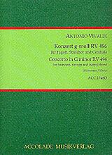 Antonio Vivaldi Notenblätter Konzert g-Moll RV496