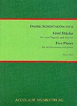 Dimitri Schostakowitsch Notenblätter 5 Stücke
