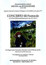 Franz Joseph Leonti Meyer von Schauensee Notenblätter Konzert C-Dur op.8,1 Nr.3