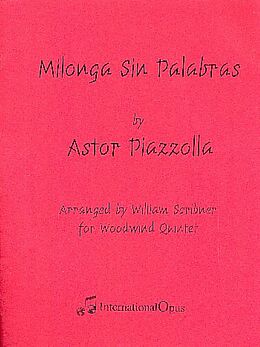 Astor Piazzolla Notenblätter Milonga sin palabras