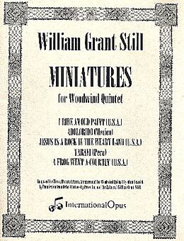 William Grant Still Notenblätter Miniatures