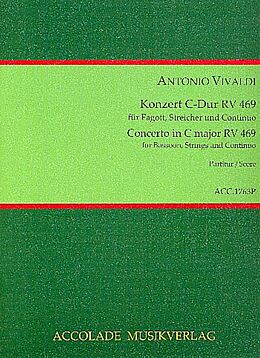 Antonio Vivaldi Notenblätter Konzert C-Dur RV469