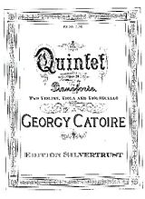 Georges Catoire Notenblätter Quintet op.28