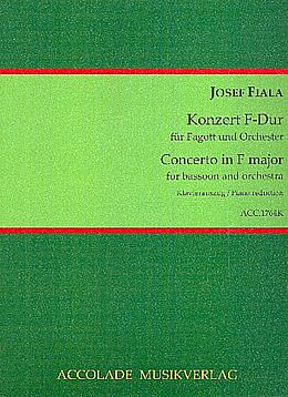 Joseph Fiala Notenblätter Konzert F-Dur für Fagott und Orchester