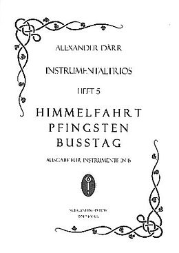  Notenblätter Instrumentaltrios Band 5 - Himmelfahrt, Pfingsten, Busstag