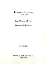 Francois Devienne Notenblätter Konzert B-Dur