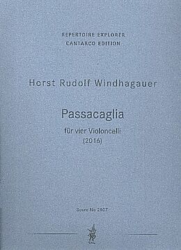 Horst Rudolf Windhagauer Notenblätter Passacaglia
