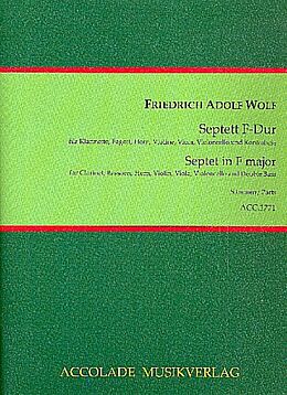 Friedrich Adolf Wolf Notenblätter Septett F-Dur für