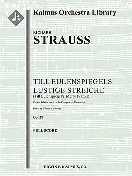 Richard Strauss Notenblätter Till Eulenspiegels lustige Streiche op.28