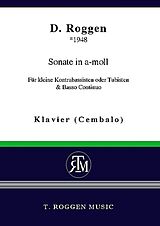 Dominique Roggen Notenblätter Sonate a-Moll für kleine Kontrabassisten