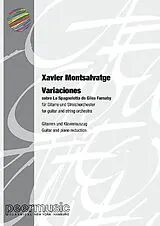 Xavier Montsalvatge Notenblätter Variaciones sobre La Spagnoletta de Giles Farnaby