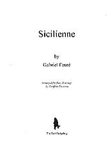 Gabriel Urbain Fauré Notenblätter Sicilienne