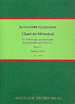 Alexander Glasunow Notenblätter Chant du ménestrel op.71