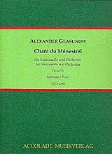 Alexander Glasunow Notenblätter Chant du ménestrel op.71