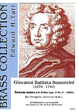 Giovanni Battista Bononcini Notenblätter Sinfonia quinta à 6 D-Dur op.3,5