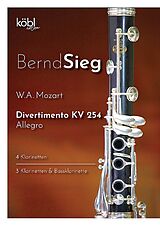 Wolfgang Amadeus Mozart Notenblätter Allegro aus Divertimento KV254