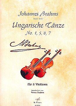 Johannes Brahms Notenblätter 4 ungarische Tänze
