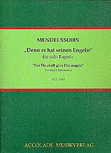 Felix Mendelssohn-Bartholdy Notenblätter Denn er hat seinen Engeln