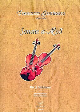 Francesco Geminiani Notenblätter Sonate a-Moll