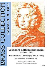 Giovanni Battista Bononcini Notenblätter Sinfonia ottava à 6 D-Dur op.3,8