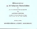  Notenblätter Bläsersätze zu 22 bekannten Kirchenliedern