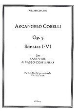 Arcangelo Corelli Notenblätter Sonata op.5 no.1-6