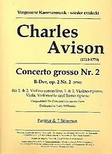 Charles Avison Notenblätter Concerto grosso B-Dur op.2,2