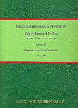 Georg Abraham Schneider Notenblätter Konzert F-Dur op.85