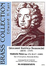 Giovanni Battista Bononcini Notenblätter Sinfonia Nona op.3 Nr.9 à 7