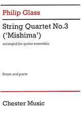Philip Glass Notenblätter String Quartet no.3 (Mishima)