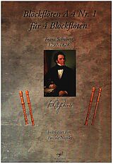 Franz Schubert Notenblätter Blockflöten A 4 Nr.1 - Franz Schubert