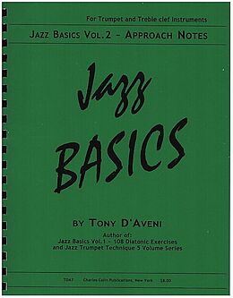 Tony D'Aveni Notenblätter Jazz Basics vol.2 - Approach Notes