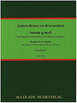 Joseph Bodin de Boismortier Notenblätter Sonate g-Moll op.26,5