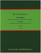 Zilvinas Smalys Notenblätter 20 Studien über wesentliche Orchesterstellen Band 2