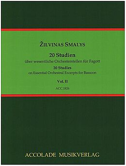 Zilvinas Smalys Notenblätter 20 Studien über wesentliche Orchesterstellen Band 2