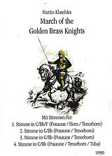 Martin Klaschka Notenblätter March of the Golden Brass Knights