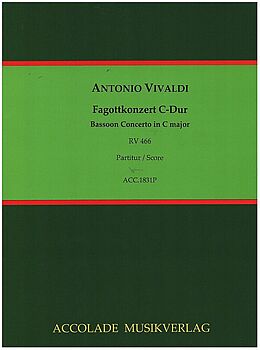 Antonio Vivaldi Notenblätter Konzert C-Dur RV466