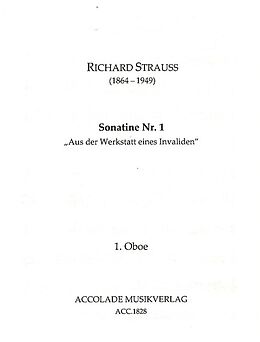 Richard Strauss Notenblätter Sonatine Nr.1 F-Dur Aus der Werkstatt eines Invaliden