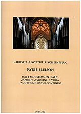 Christian Gotthelf Scheinpflug Notenblätter Kyrie Eleison
