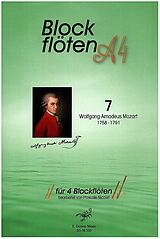 Wolfgang Amadeus Mozart Notenblätter Blockflöten A 4 Nr.7 - Wolfgang Amadeus Mozart